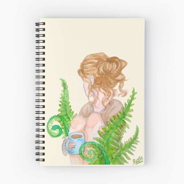 Item preview, Ferns and Coffee Watercolor Painting designed and sold by A_Guy_With_Art_Supplies.