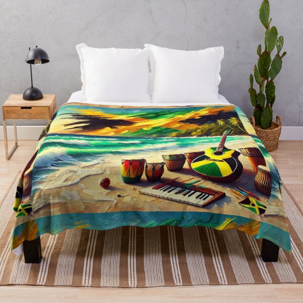Item preview, Jamaican Flag (Beach) designed and sold by Intriguing Designs.