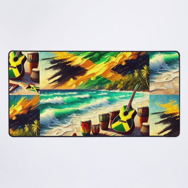 Item preview, Jamaican Flag (Beach)  designed and sold by Intriguing Designs.
