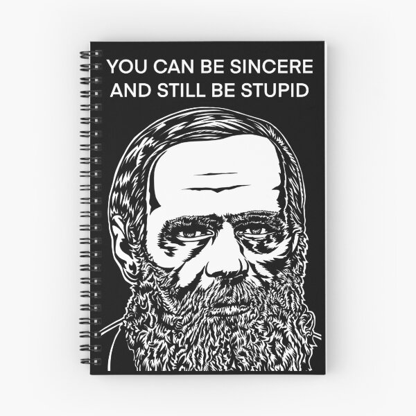 Item preview, FYODOR DOSTOEVSKY quoting himself .4 - ink portrait designed and sold by lautir.