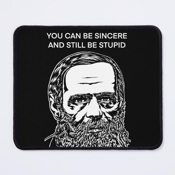 Item preview, FYODOR DOSTOEVSKY quoting himself .4 - ink portrait designed and sold by lautir.