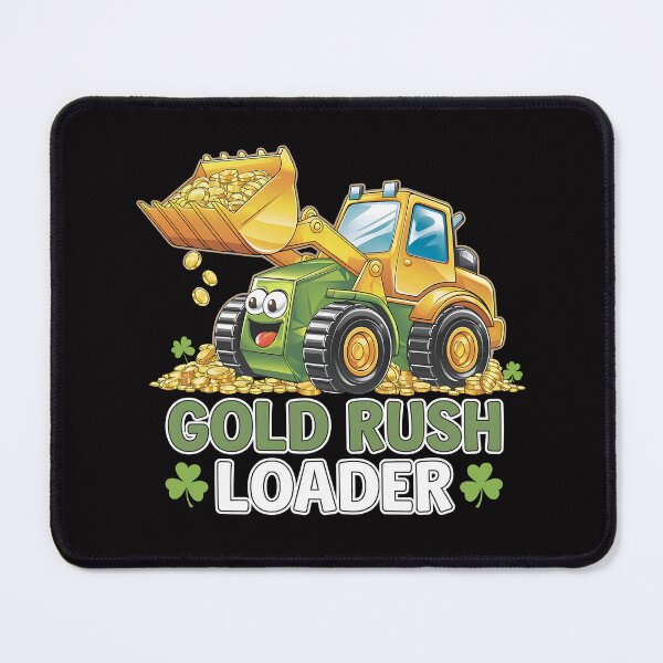 Item preview, St Patricks Day Bulldozer - A perfect gift for construction machine fans, St. Patrick’s Day lovers, kids, and anyone who enjoys bulldozers and Irish luck! designed and sold by ZyziowskyArt.