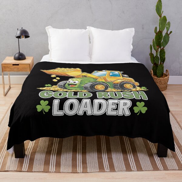 Item preview, St Patricks Day Bulldozer - A perfect gift for construction machine fans, St. Patrick’s Day lovers, kids, and anyone who enjoys bulldozers and Irish luck! designed and sold by ZyziowskyArt.