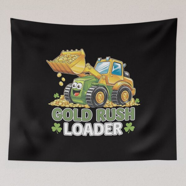 Item preview, St Patricks Day Bulldozer - A perfect gift for construction machine fans, St. Patrick’s Day lovers, kids, and anyone who enjoys bulldozers and Irish luck! designed and sold by ZyziowskyArt.