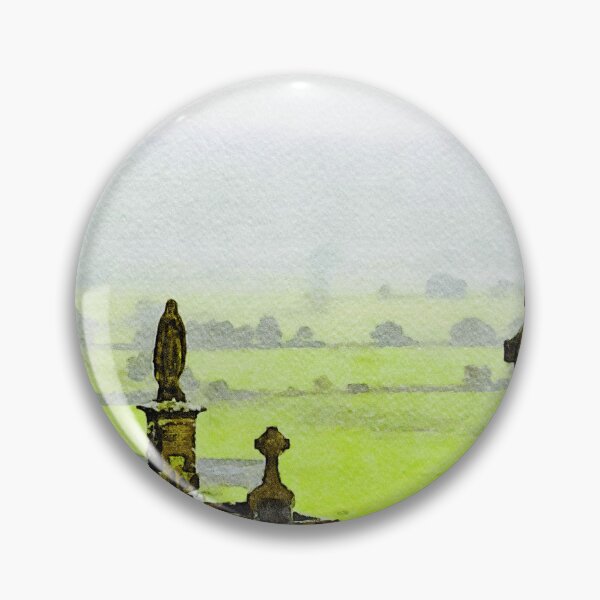 Item preview, Picturesque watercolor of the historic Rock of Cashel cemetery in Ireland designed and sold by GestaltImagery.