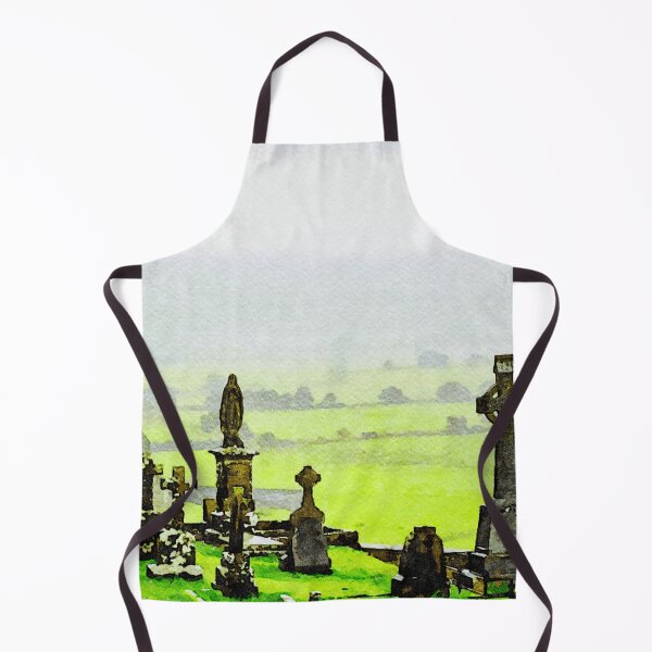 Item preview, Picturesque watercolor of the historic Rock of Cashel cemetery in Ireland designed and sold by GestaltImagery.