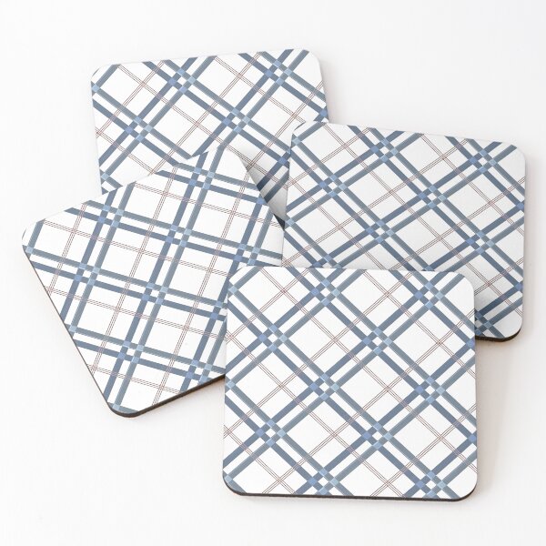 Item preview, Geometric Blue Checkered Plaid Overlay - Modern Seamless Pattern Background by Vinaan Studio. designed and sold by Vivaan Studio.