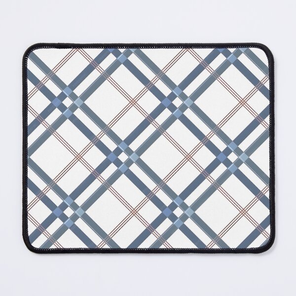 Item preview, Geometric Blue Checkered Plaid Overlay - Modern Seamless Pattern Background by Vinaan Studio. designed and sold by Vivaan Studio.
