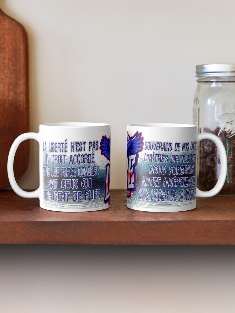 Aperçu 2 sur 6. Mug à café avec l'œuvre Libre. créée et vendue par Vinidal.