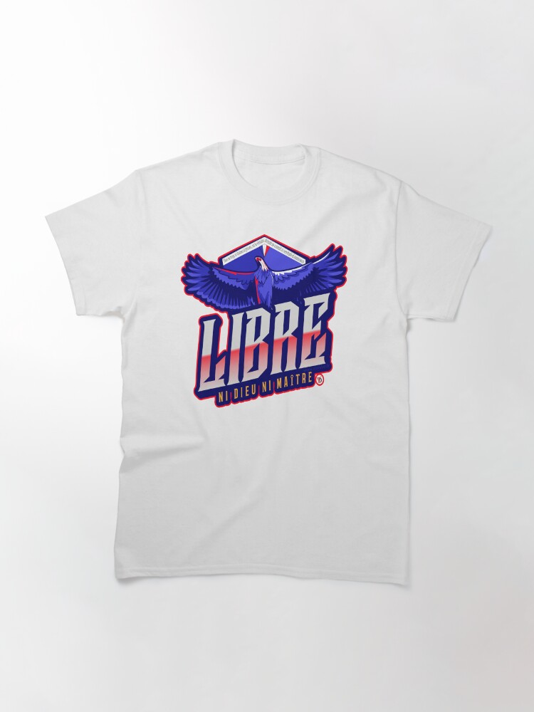 Aperçu 3 sur 7. T-shirt classique avec l'œuvre Libre. créée et vendue par Vinidal.