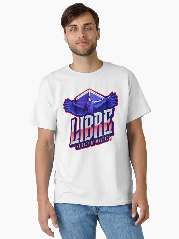 Aperçu 1 sur 7. T-shirt classique avec l'œuvre Libre. créée et vendue par Vinidal.