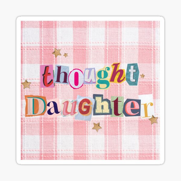 Item preview, Thought Daughter Pink Plaid designed and sold by Met Liefs Paperie.