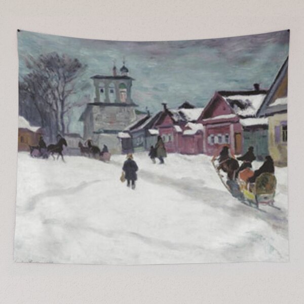 Item preview, Russian Village in Winter designed and sold by tomorrowsart.