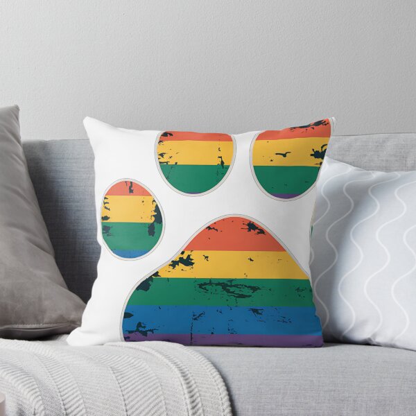 Item preview, Dog Paw Print LGBTQ Rainbow Flag Gay Pride Ally Dog Lover designed and sold by tearbytea.