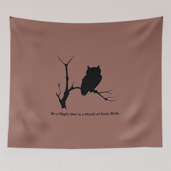 Item preview,  Be a Night Owl in a World of Early Birds – Unique T-Shirt designed and sold by CreationbyNiki.