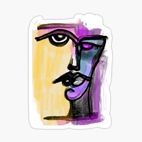 Item preview, colorful face designed and sold by Piesseportrait.