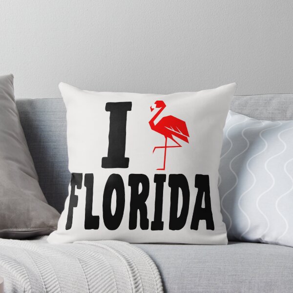 Aperçu de l'œuvre J'aime la Floride pour les amoureux des flamants roses Cadeaux I Love Florida 2025 créée et vendue par erozzz.