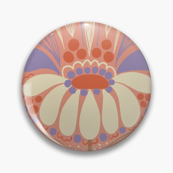Item preview, Flower on salmon background designed and sold by Meiboliky.