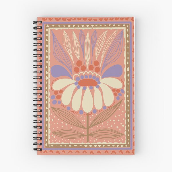 Item preview, Flower on salmon background designed and sold by Meiboliky.