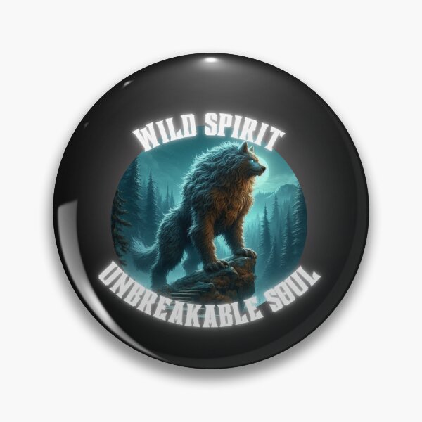 Item preview, Wild Spirit – Wolf and Moon  designed and sold by WakeUpYourBrain.