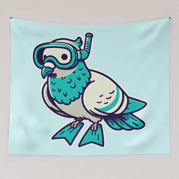 Item preview, Scuba Pigeon Adventure designed and sold by zzz888.
