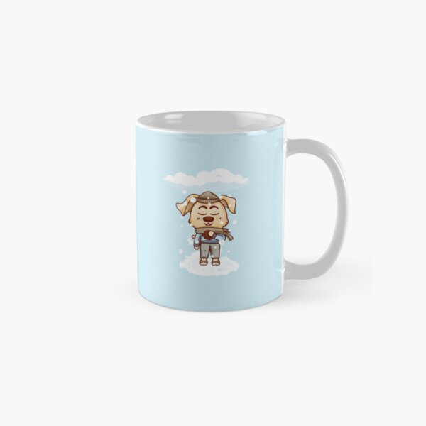 Aperçu de l'œuvre Chien cosy sous la neige – Illustration hivernale kawaii créée et vendue par IkayaCreation.