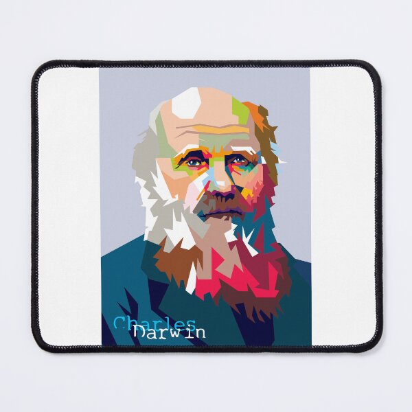 Item preview, Charles Darwin in WPAP Popart Portrait by Eki designed and sold by Ekira Pop Pixel.