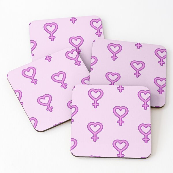 Item preview, Fem power heart (neon pink) designed and sold by JuicyHeart-tasteshop.