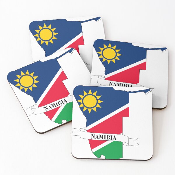 Item preview, Namibia flag map designed and sold by visual adventures.