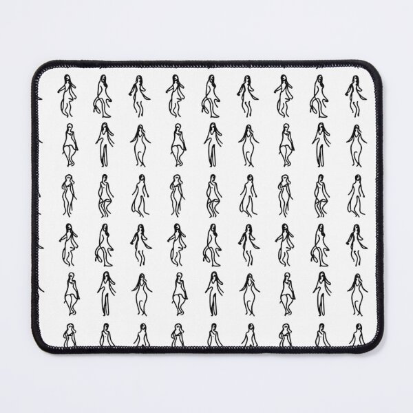 Item preview, Hand-Drawn Human Figures Pattern designed and sold by Glam-OOTD.