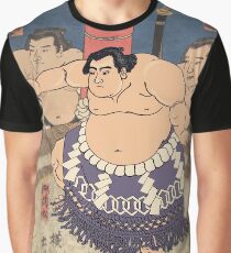 Sumo Wrestler Japanese Sumo Wrestling Match Sumo Art Japan Sport Graphic T-Shirt