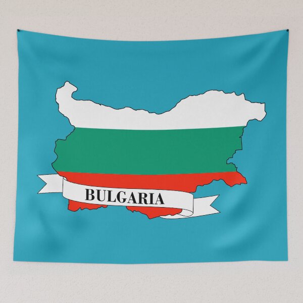 Item preview, bulgaria flag map designed and sold by visual adventures.