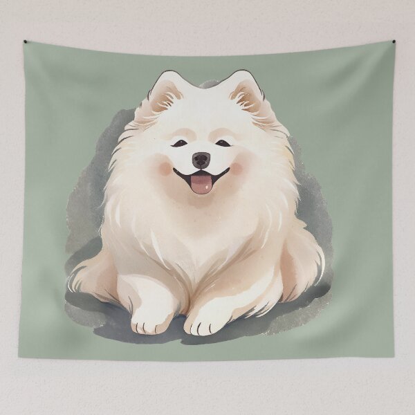 Item preview, Watercolour Samoyed  designed and sold by TheresaNicole.
