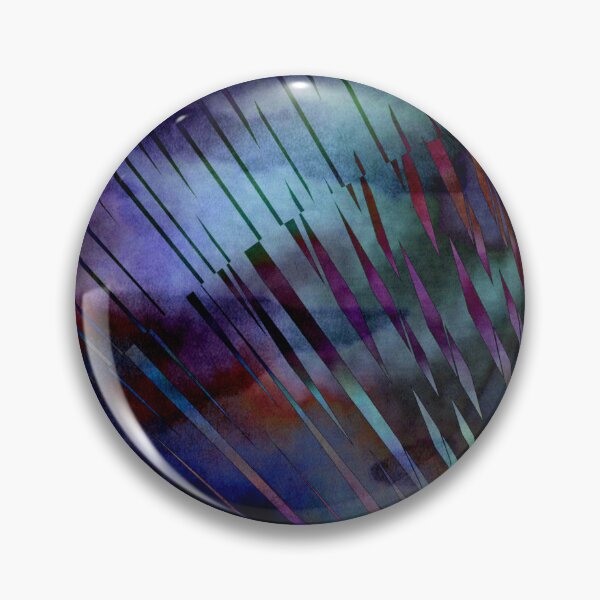 Item preview, Blue Abstract Shiny Op Art Rhythmic Watercolor Circle designed and sold by artoriginal.