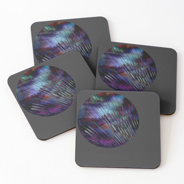 Item preview, Blue Abstract Shiny Op Art Rhythmic Watercolor Circle designed and sold by artoriginal.