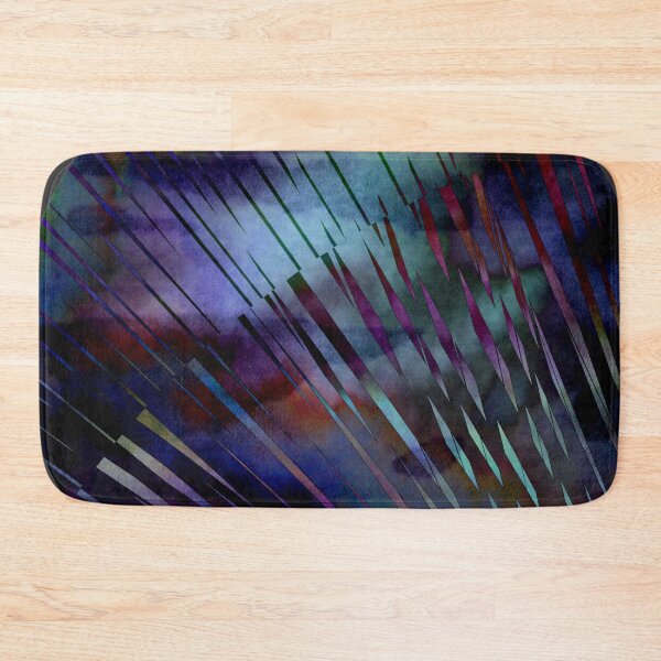Item preview, Blue Abstract Shiny Op Art Rhythmic Watercolor Circle designed and sold by artoriginal.