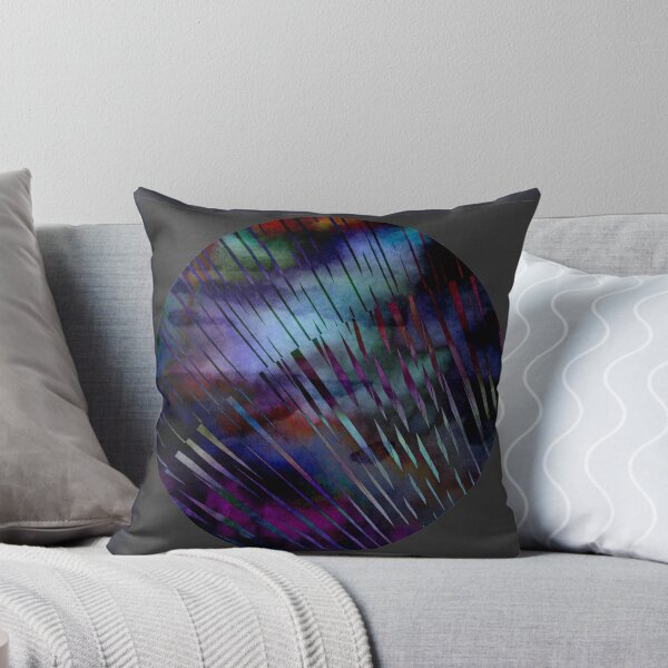 Item preview, Blue Abstract Shiny Op Art Rhythmic Watercolor Circle designed and sold by artoriginal.
