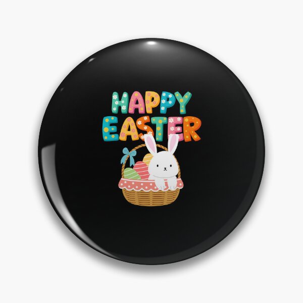 Item preview, Happy Easter - Bunny in a basket designed and sold by made4noise.