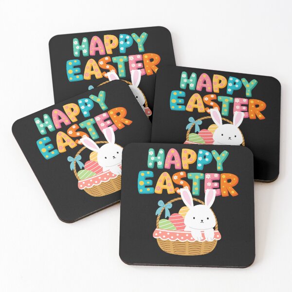 Item preview, Happy Easter - Bunny in a basket designed and sold by made4noise.