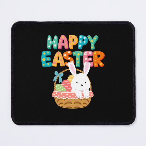 Item preview, Happy Easter - Bunny in a basket designed and sold by made4noise.