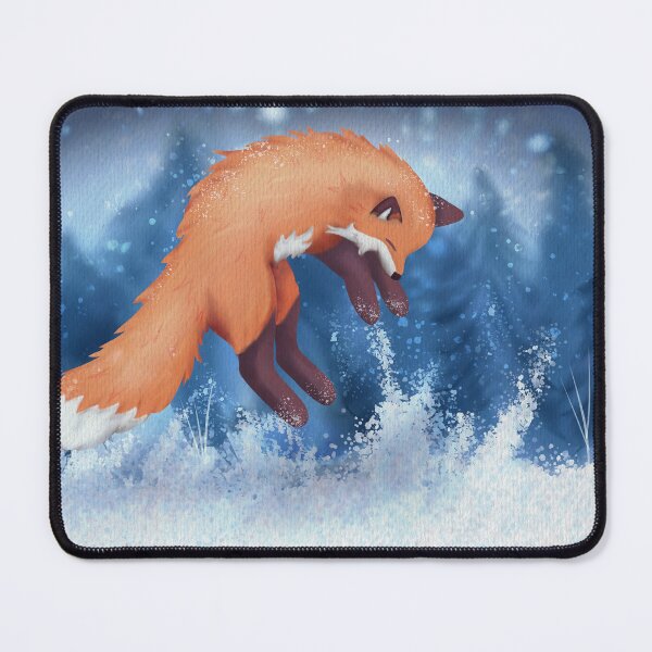 Item preview, Snowy Fox Preying designed and sold by AdriaCaps Art & Design.