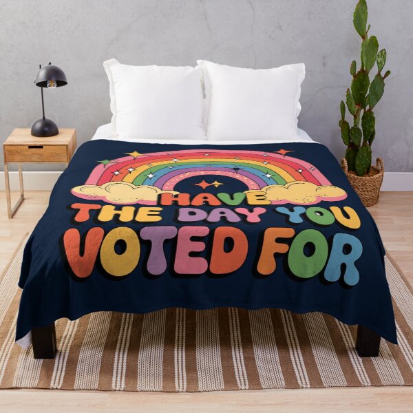 Item preview, Have The Day You Voted For Retro Rainbow Design designed and sold by VoniBlue.