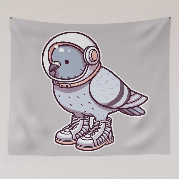 Item preview, Intergalactic Pigeon Explorer designed and sold by zzz888.