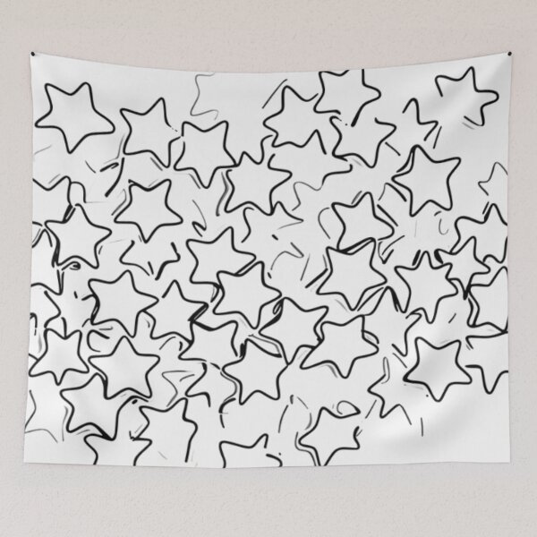 Item preview, Hand-Drawn Overlapping Stars designed and sold by Glam-OOTD.