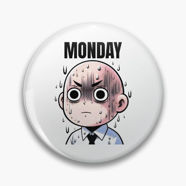 Item preview, Stressed Cartoon Character Representing Monday Blues and Morning Anxieties designed and sold by dreampik.