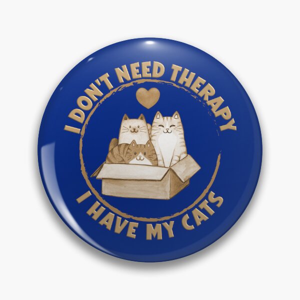Item preview, Cute Cat Lover T-Shirt – "I Don't Need Therapy, I Have My Cats" designed and sold by CrafteeTrends.