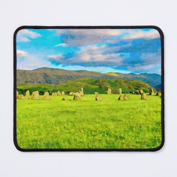 Item preview, Watercolor illustration of Castlerigg Stone Circle in Lake District designed and sold by GestaltImagery.