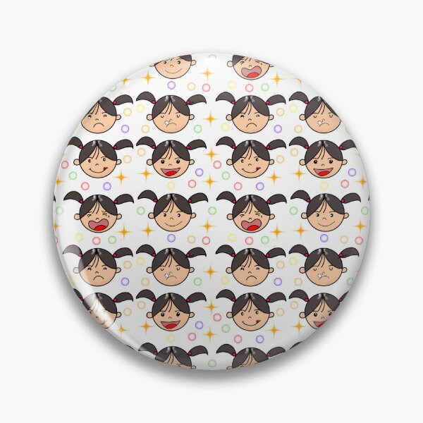Item preview, Cartoon of a girl's face in various emotions designed and sold by Toom289.