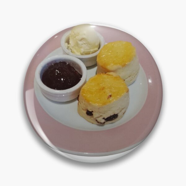 Item preview, English tea scone with clotted cream designed and sold by Coolparrotgirl.