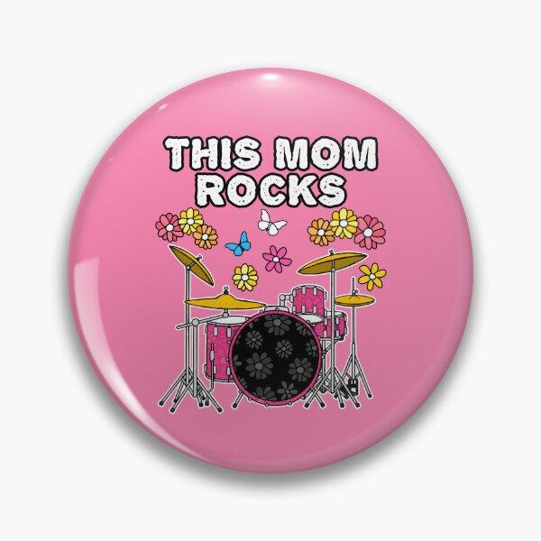 Item preview, This Mom Rocks, Mother's Day Drums, Female Drummer designed and sold by doodlerob.
